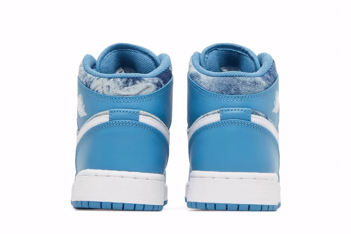 Air Jordan 1 Mid GS Washed Denim, view 7