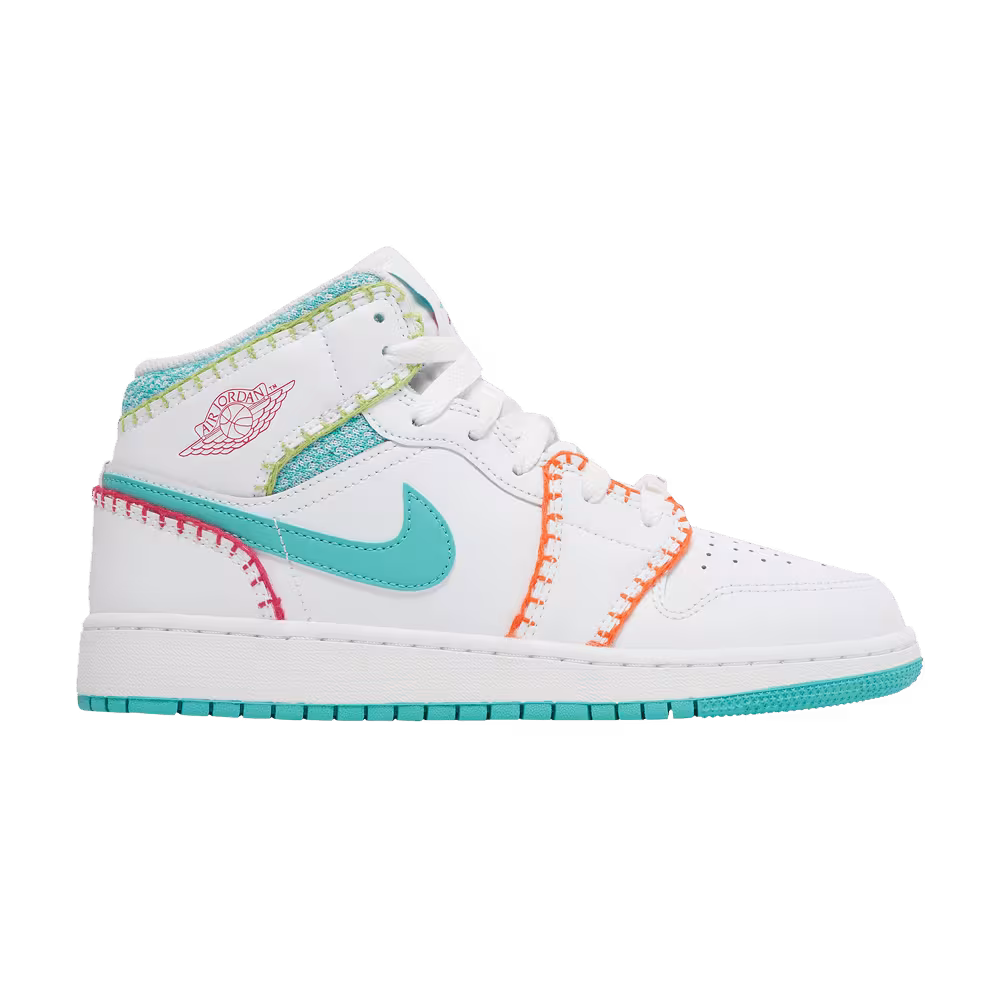 Air Jordan 1 Mid SE GS Multi Knit