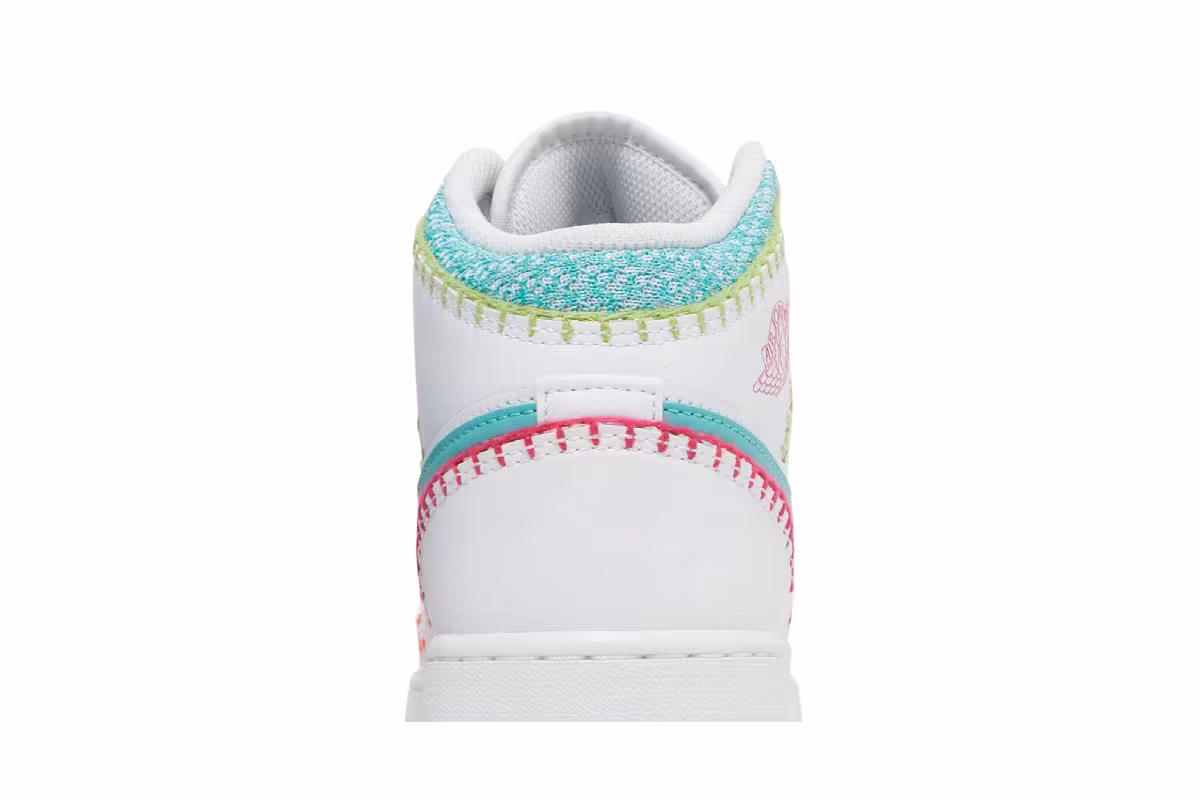 Air Jordan 1 Mid SE GS Multi Knit, view 8