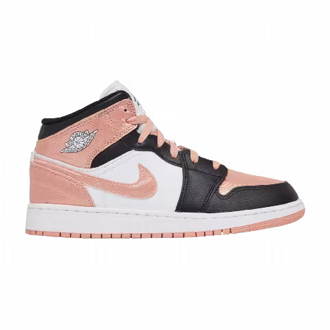 Air Jordan 1 Mid GS 'White Light Madder Root'