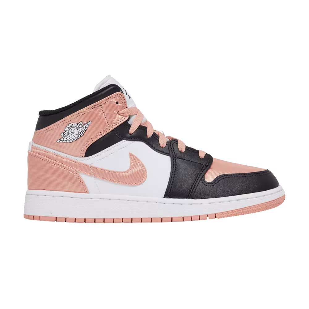 Air Jordan 1 Mid GS White Light Madder Root