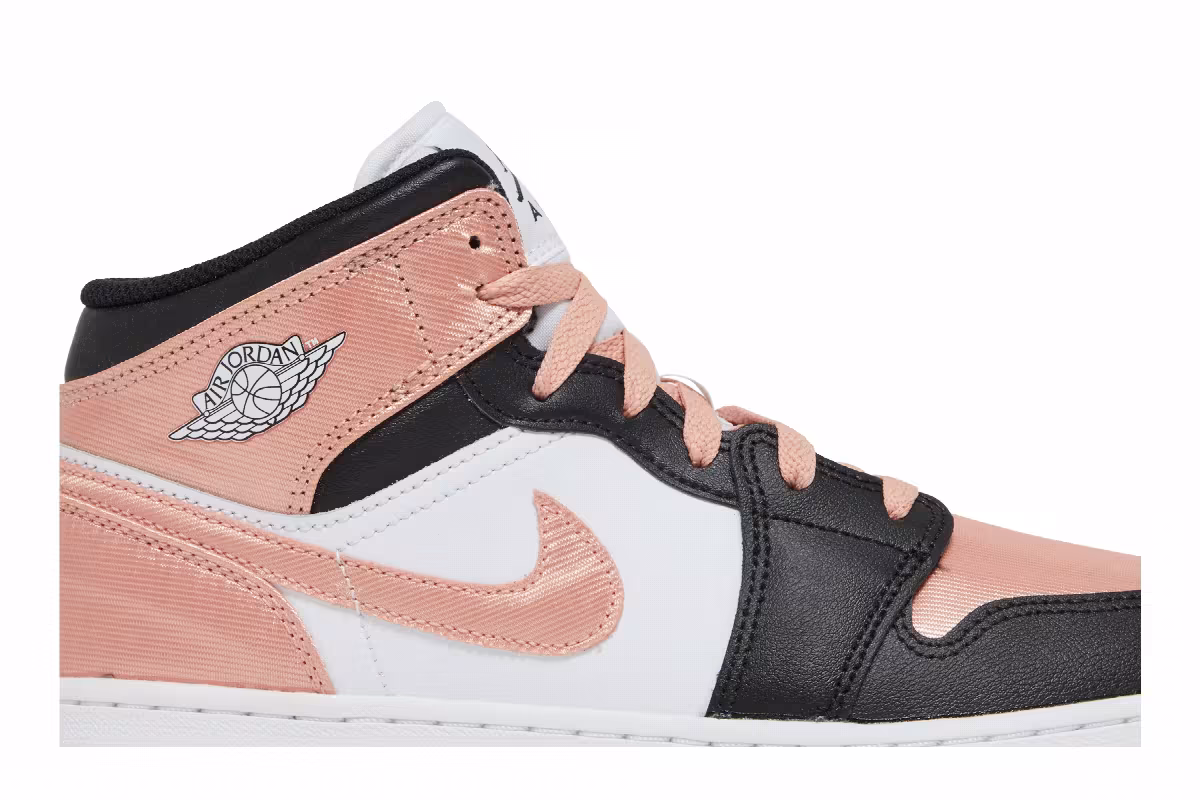 Air Jordan 1 Mid GS White Light Madder Root, view 3