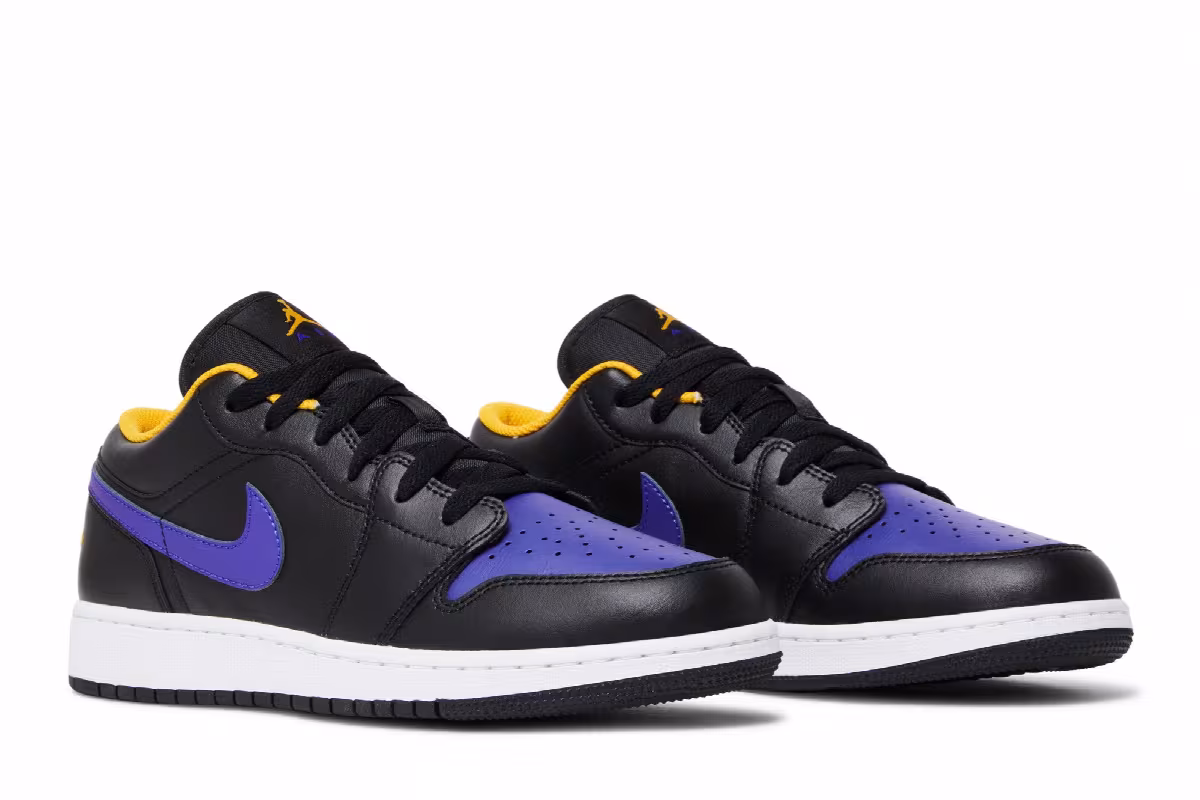 Air Jordan 1 Low GS Lakers, view 9