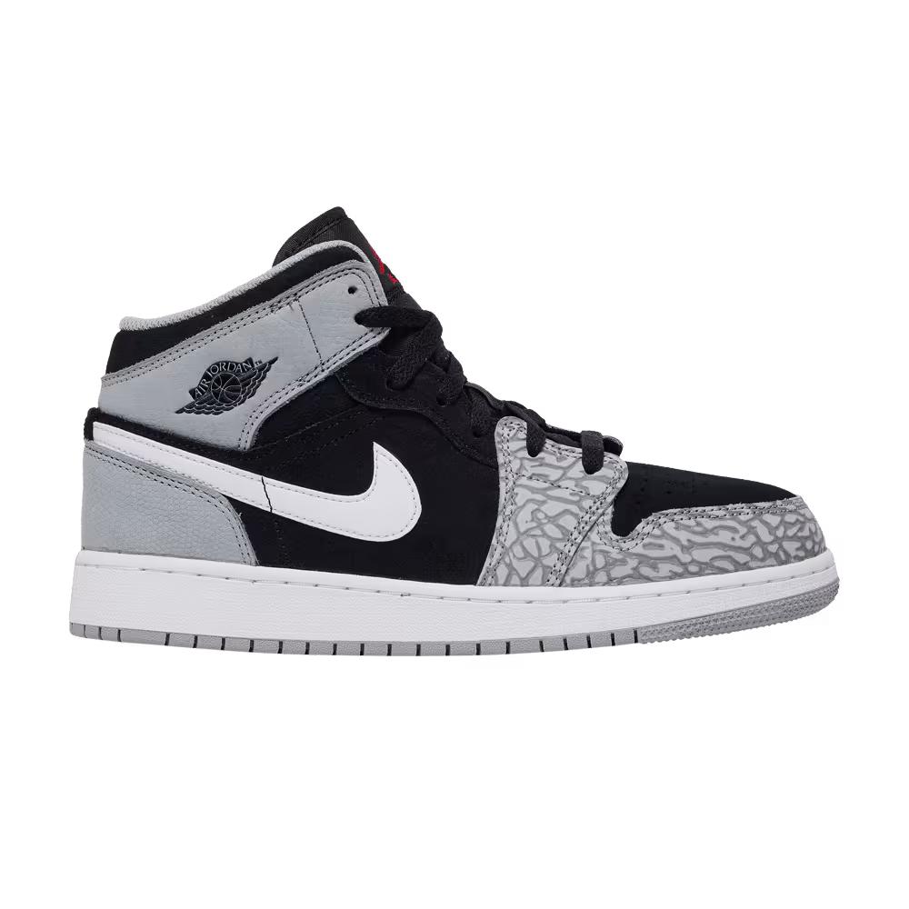 Air Jordan 1 Mid SE GS Elephant Toe