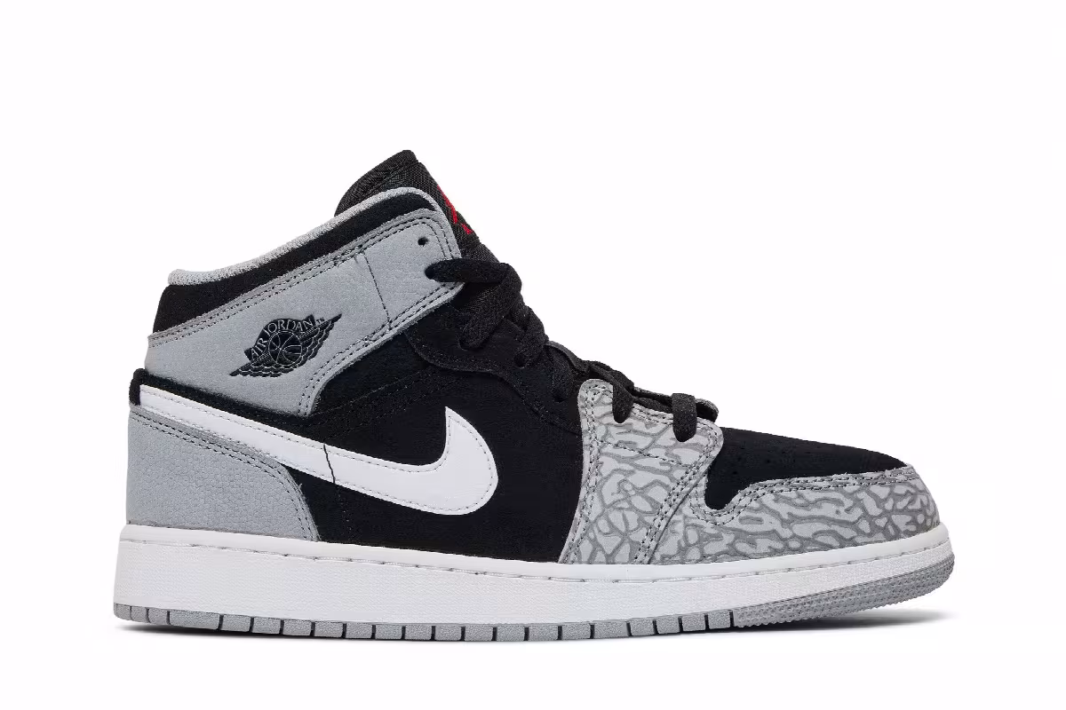 Air Jordan 1 Mid SE GS Elephant Toe, view 2