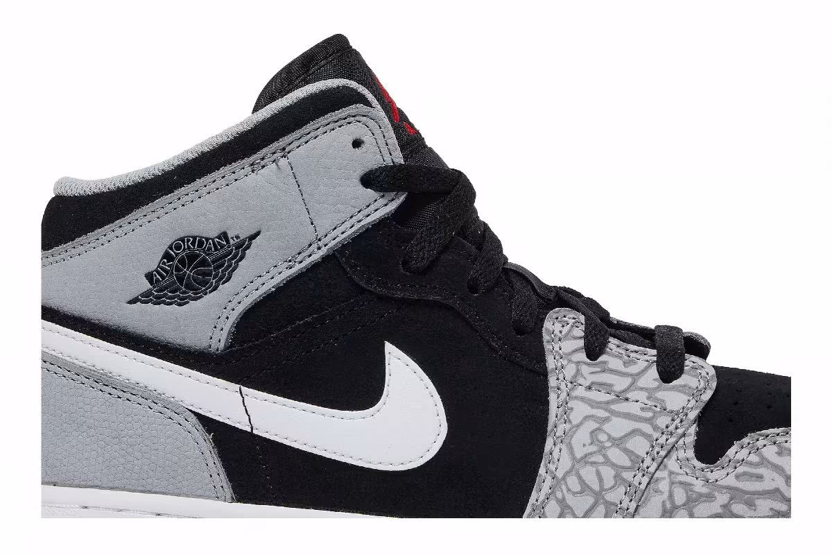 Air Jordan 1 Mid SE GS Elephant Toe, view 3