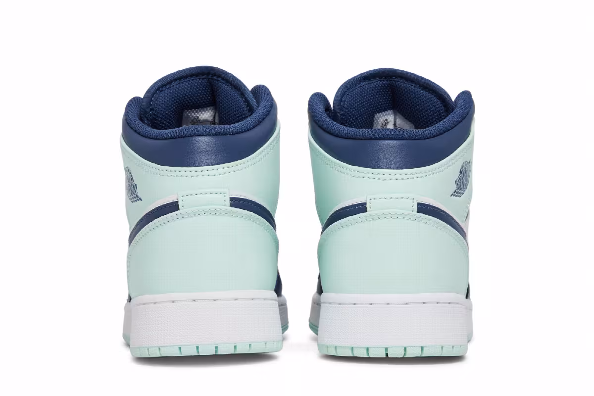 Air Jordan 1 Mid GS Blue Mint, view 7