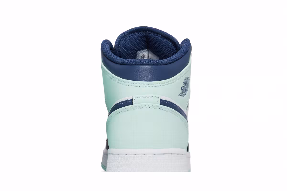 Air Jordan 1 Mid GS Blue Mint, view 8