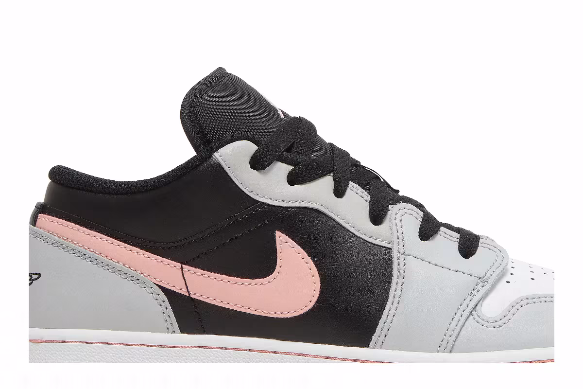 Air Jordan 1 Low GS Grey Fog Bleached Coral, view 3
