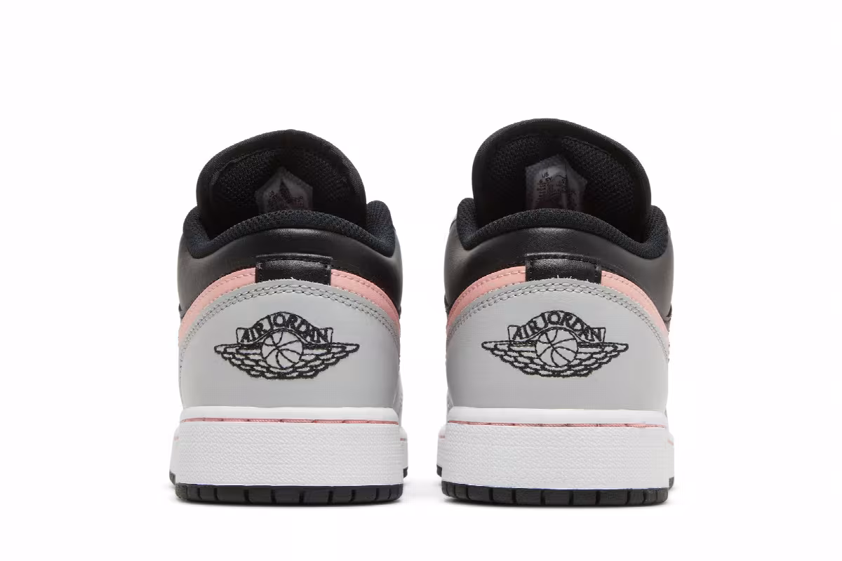 Air Jordan 1 Low GS Grey Fog Bleached Coral, view 7