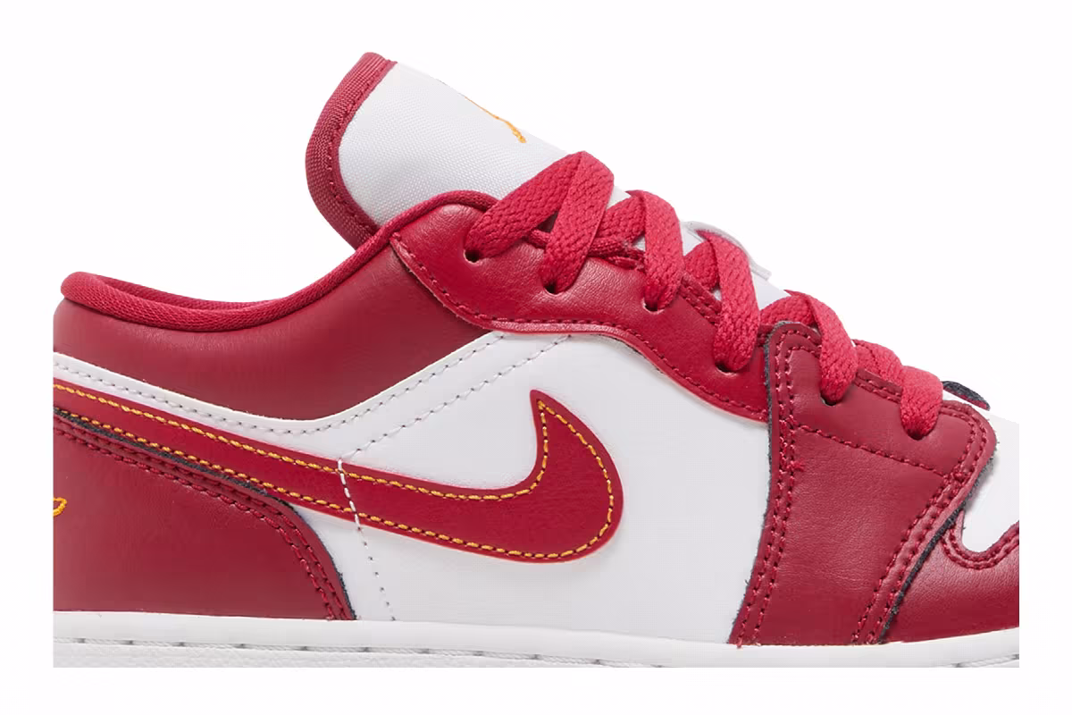Air Jordan 1 Low GS Cardinal Red, view 3