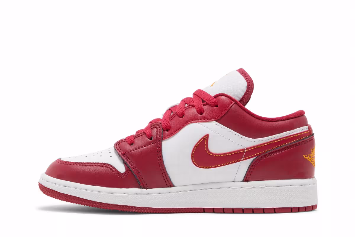 Air Jordan 1 Low GS Cardinal Red, view 4