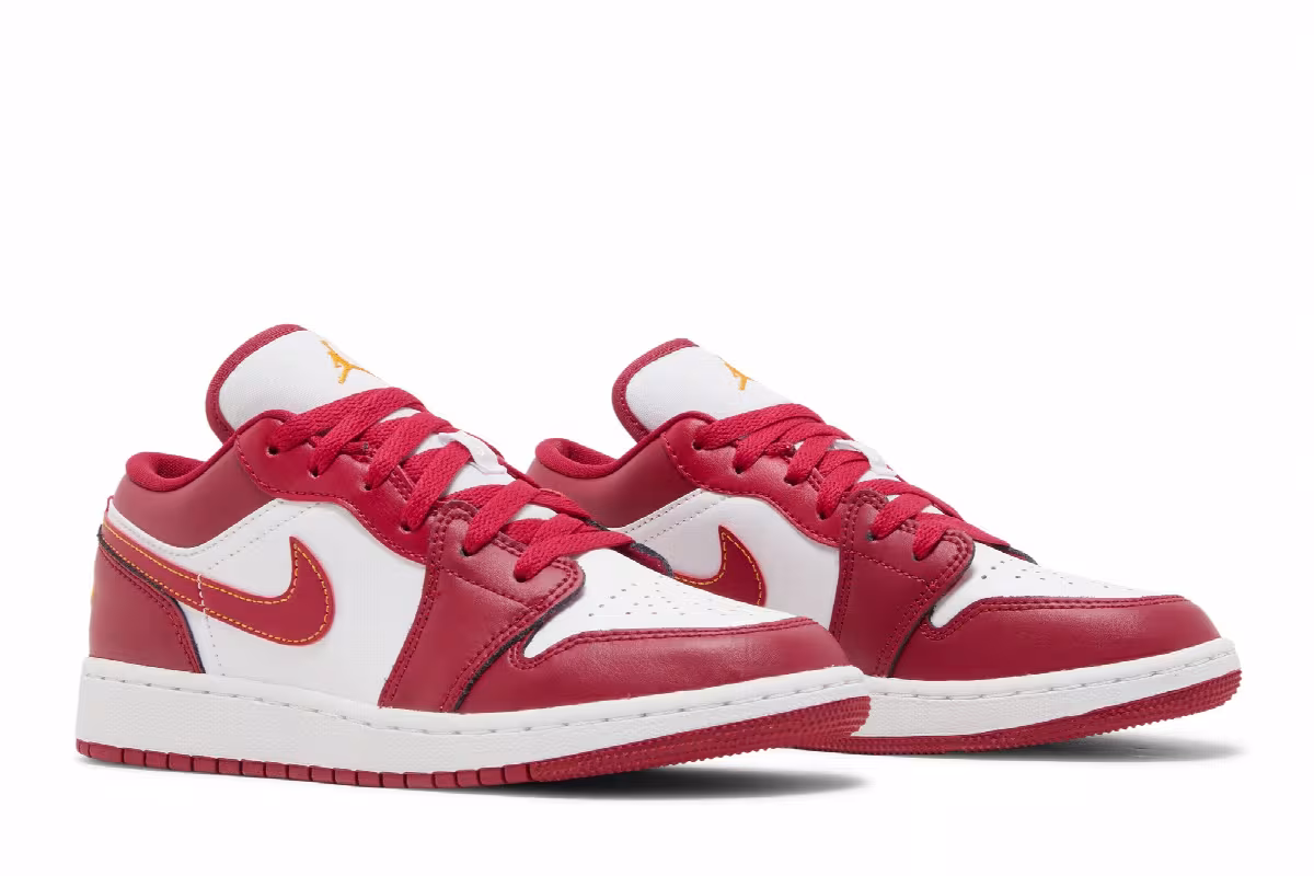 Air Jordan 1 Low GS Cardinal Red, view 9