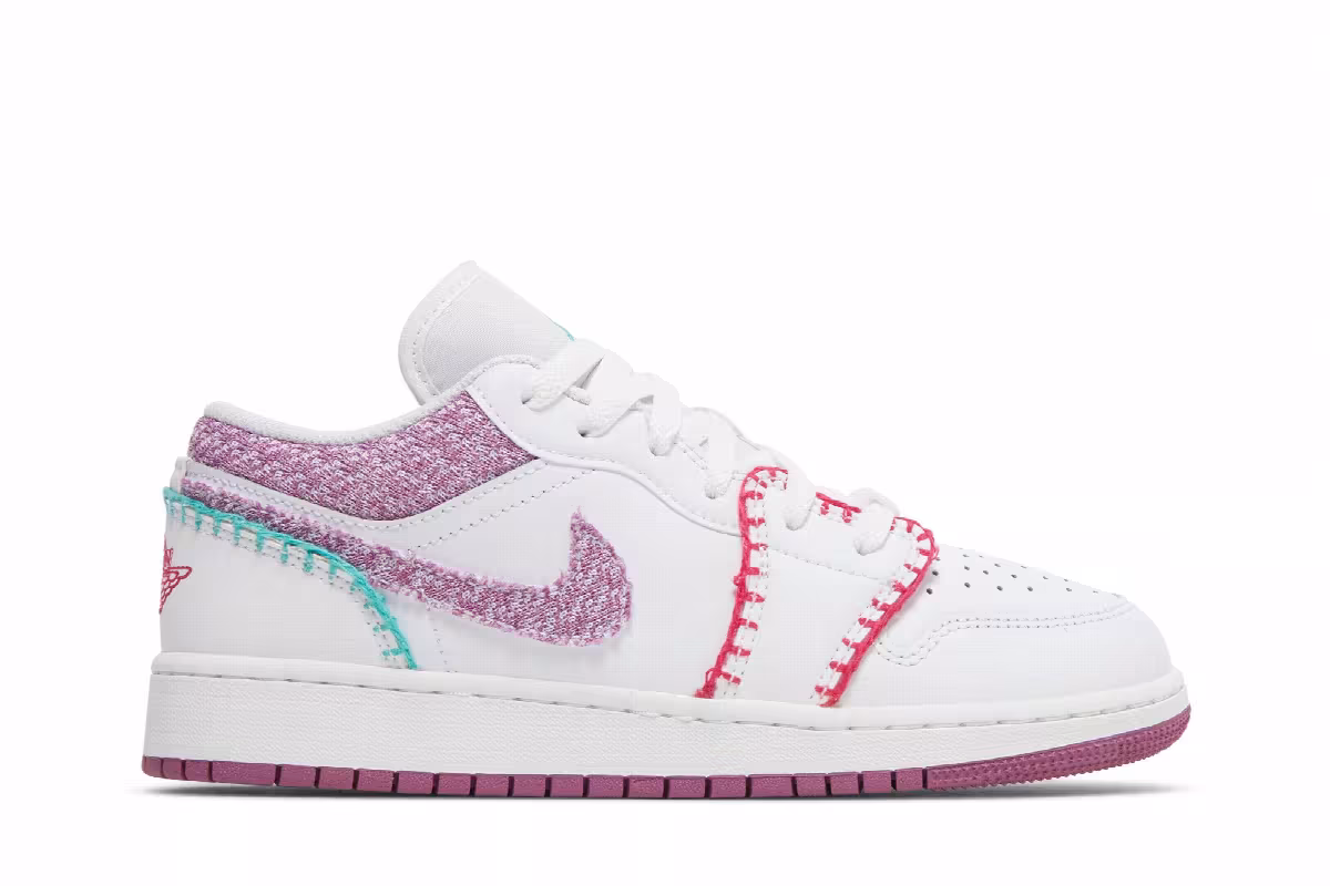 Air Jordan 1 Low SE GS Knit, view 2