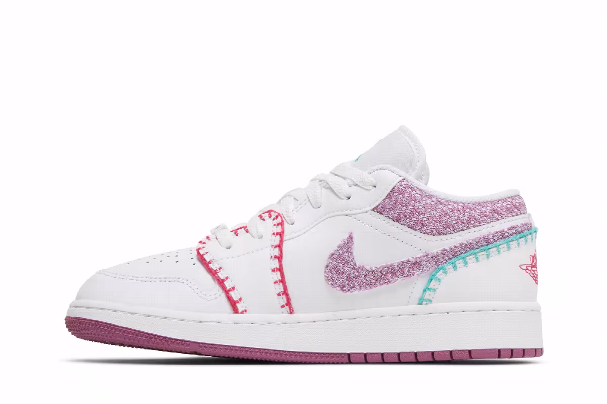 Air Jordan 1 Low SE GS Knit, view 4
