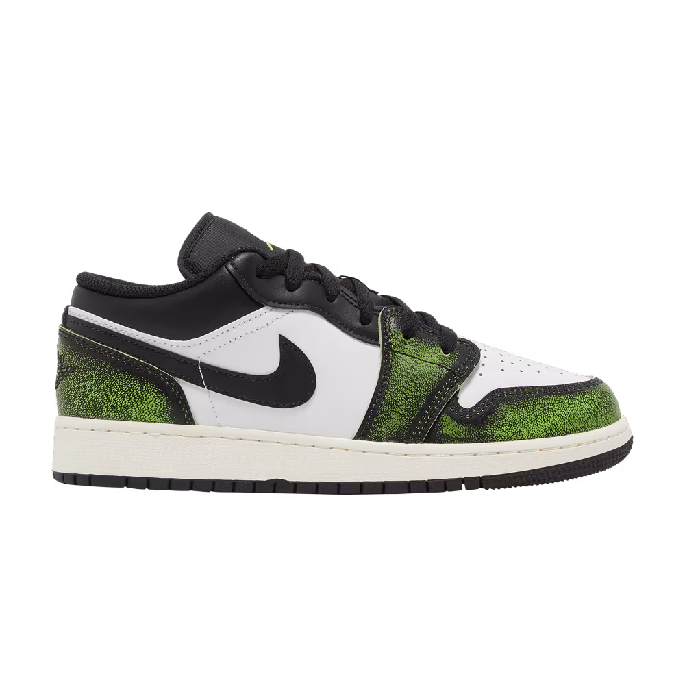 Air Jordan 1 Low SE GS Wear-Away - Electric Green