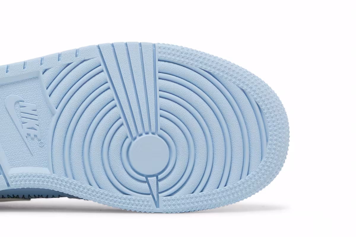 Air Jordan 1 Low SE GS Blue Stitch, view 6