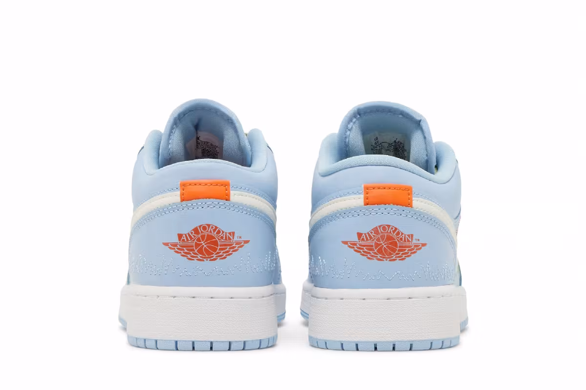 Air Jordan 1 Low SE GS Blue Stitch, view 7