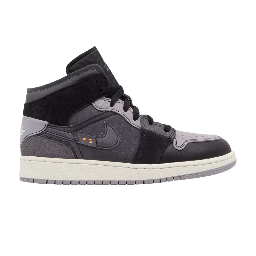 Air Jordan 1 Mid SE Craft GS Inside Out - Black