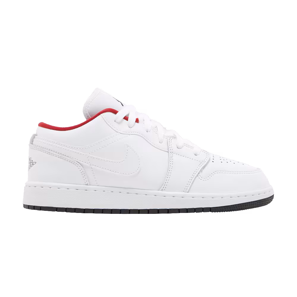 Air Jordan 1 Low GS White Gym Red
