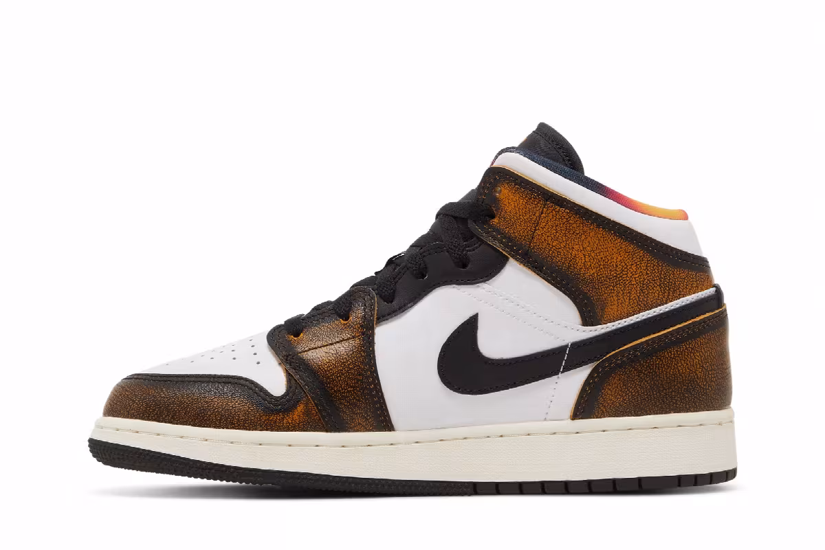 Air Jordan 1 Mid SE GS Wear-Away - Taxi, view 4