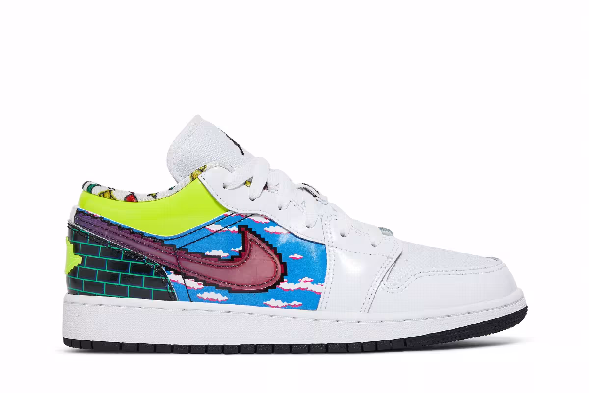 Air Jordan 1 Low GS Old School Gaming, view 2