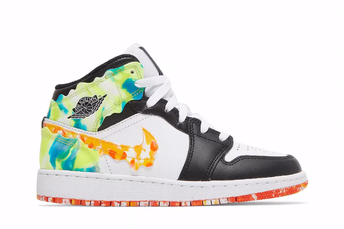 Air Jordan 1 Mid SE GS Drip, view 2