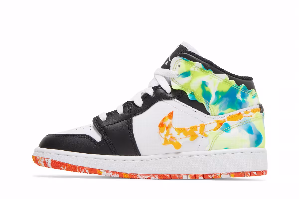 Air Jordan 1 Mid SE GS Drip, view 4