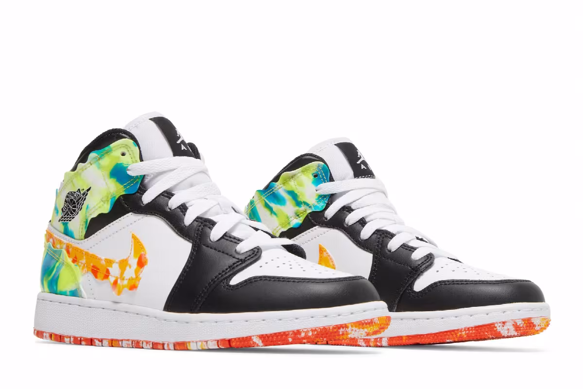 Air Jordan 1 Mid SE GS Drip, view 9