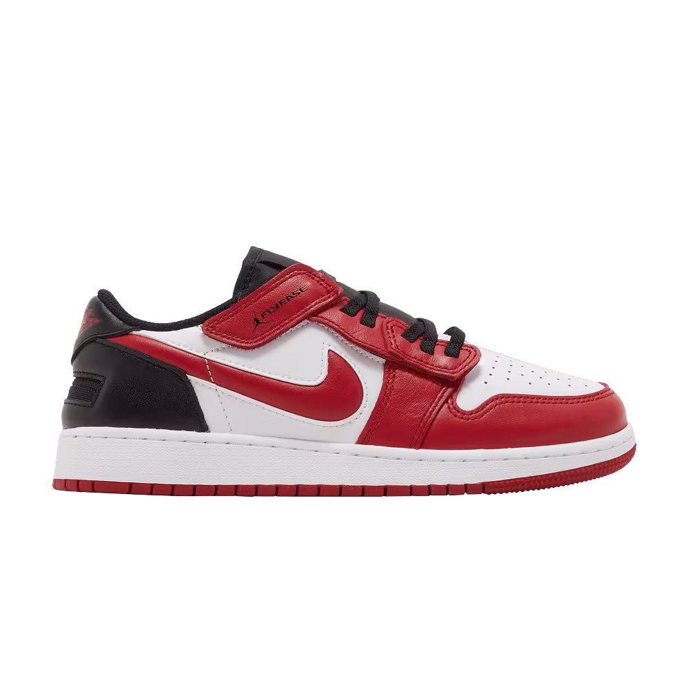 Air Jordan 1 Low FlyEase GS White Gym Red