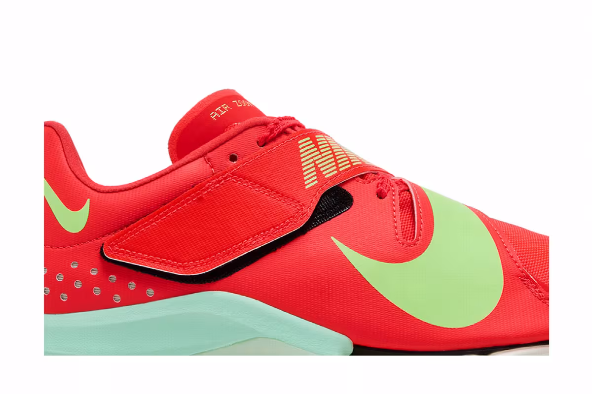 Nike Zoom Long Jump Elite Bright Crimson Lime Blast, view 3