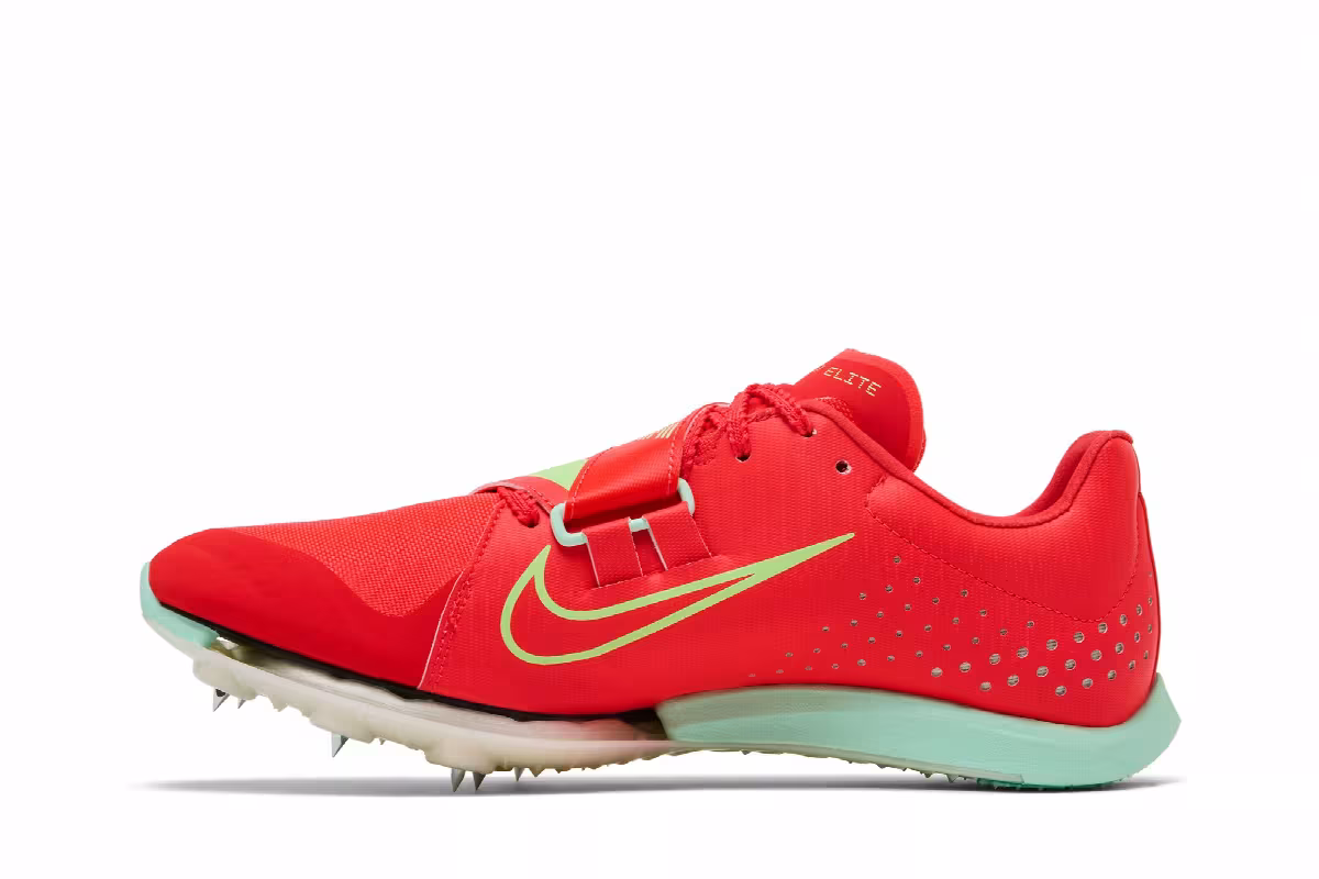 Nike Zoom Long Jump Elite Bright Crimson Lime Blast, view 4