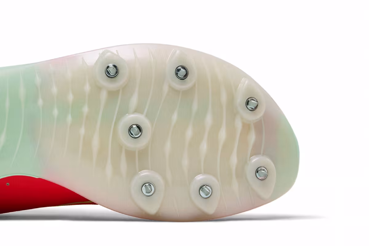 Nike Zoom Long Jump Elite Bright Crimson Lime Blast, view 6