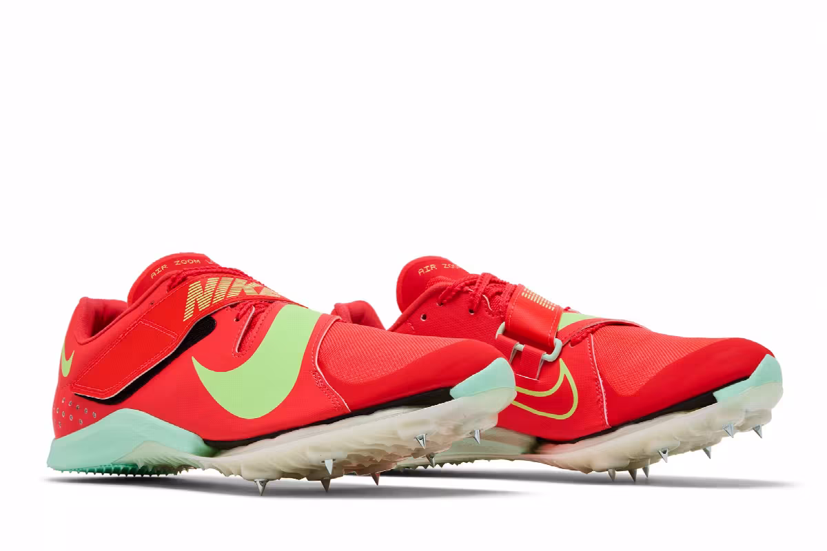 Nike Zoom Long Jump Elite Bright Crimson Lime Blast, view 9