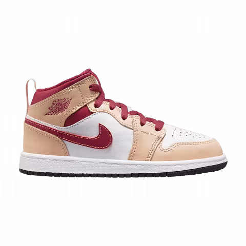Air Jordan 1 Mid PS 'Light Curry Cardinal Red'