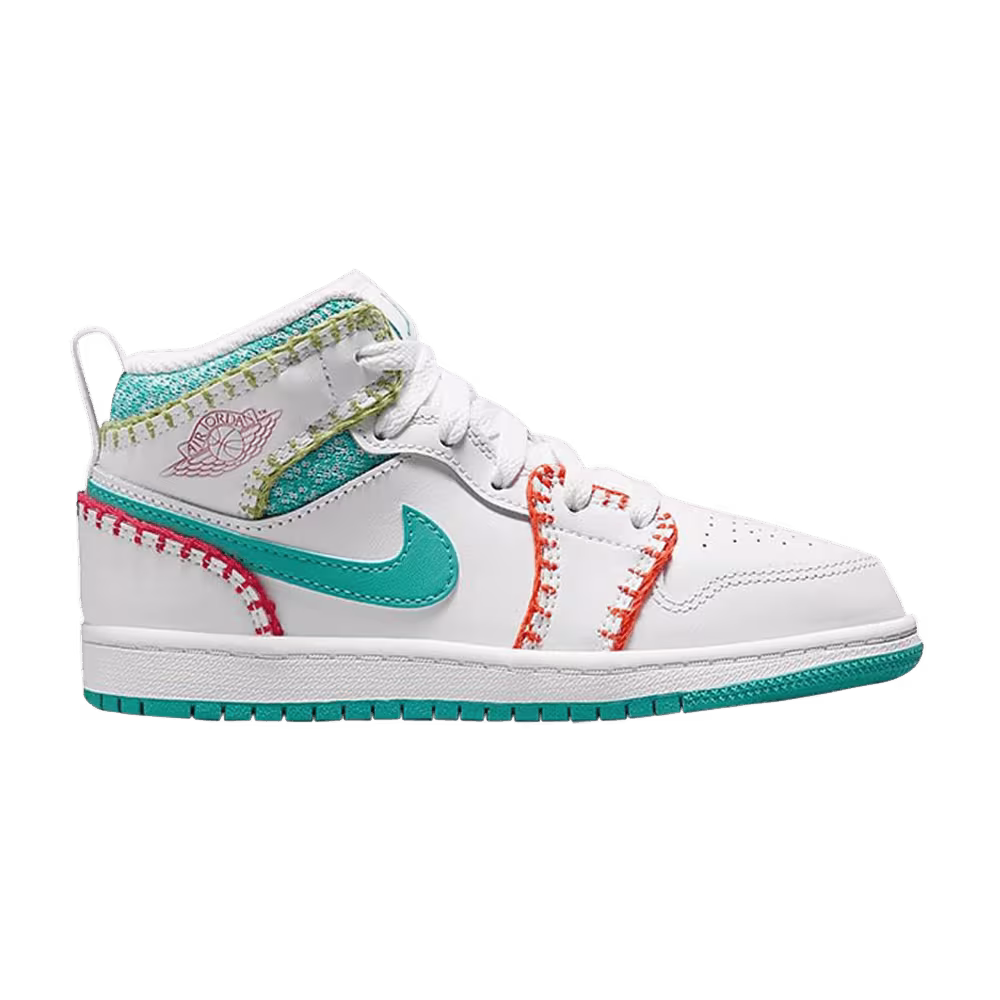 Air Jordan 1 Mid SE PS Multi Knit