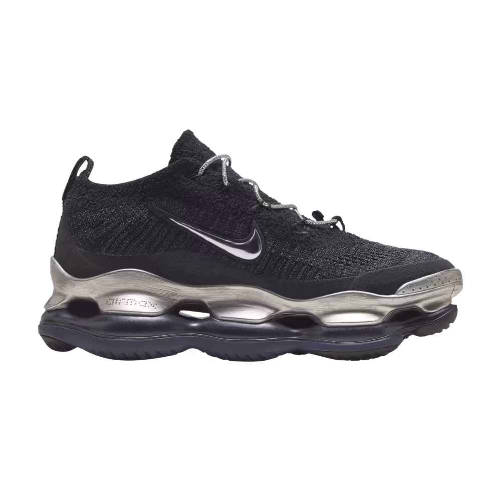 Nike Women's Air Max Scorpion Flyknit Black Metallic Silver