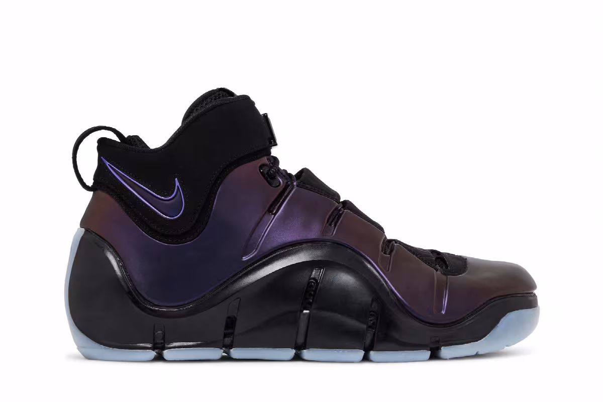 Nike Men's Zoom LeBron 4 Eggplant, view 2