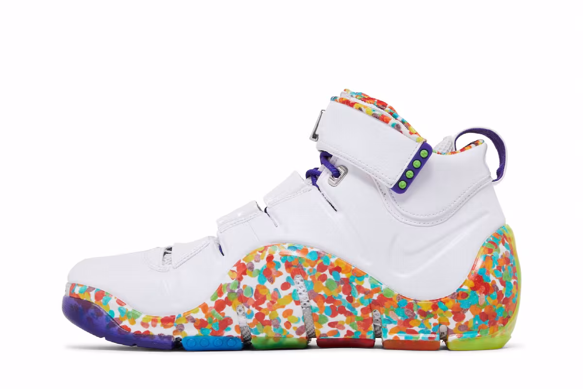 Nike Zoom LeBron 4 Fruity Pebbles 2024, view 4