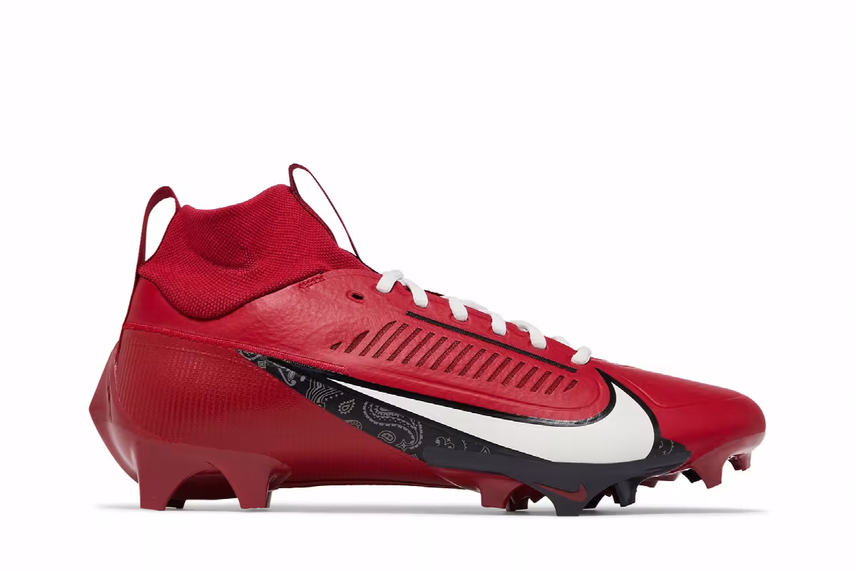 Kyler Murray x Nike Vapor Edge Pro 360 2 Tough Red Paisley, view 2