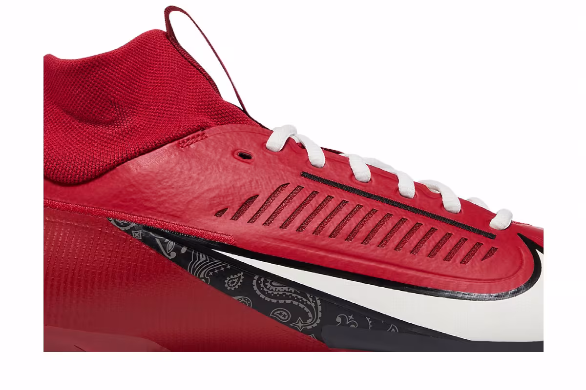 Kyler Murray x Nike Vapor Edge Pro 360 2 Tough Red Paisley, view 3