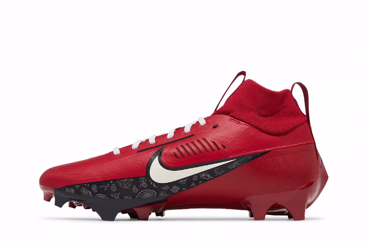 Kyler Murray x Nike Vapor Edge Pro 360 2 Tough Red Paisley, view 4