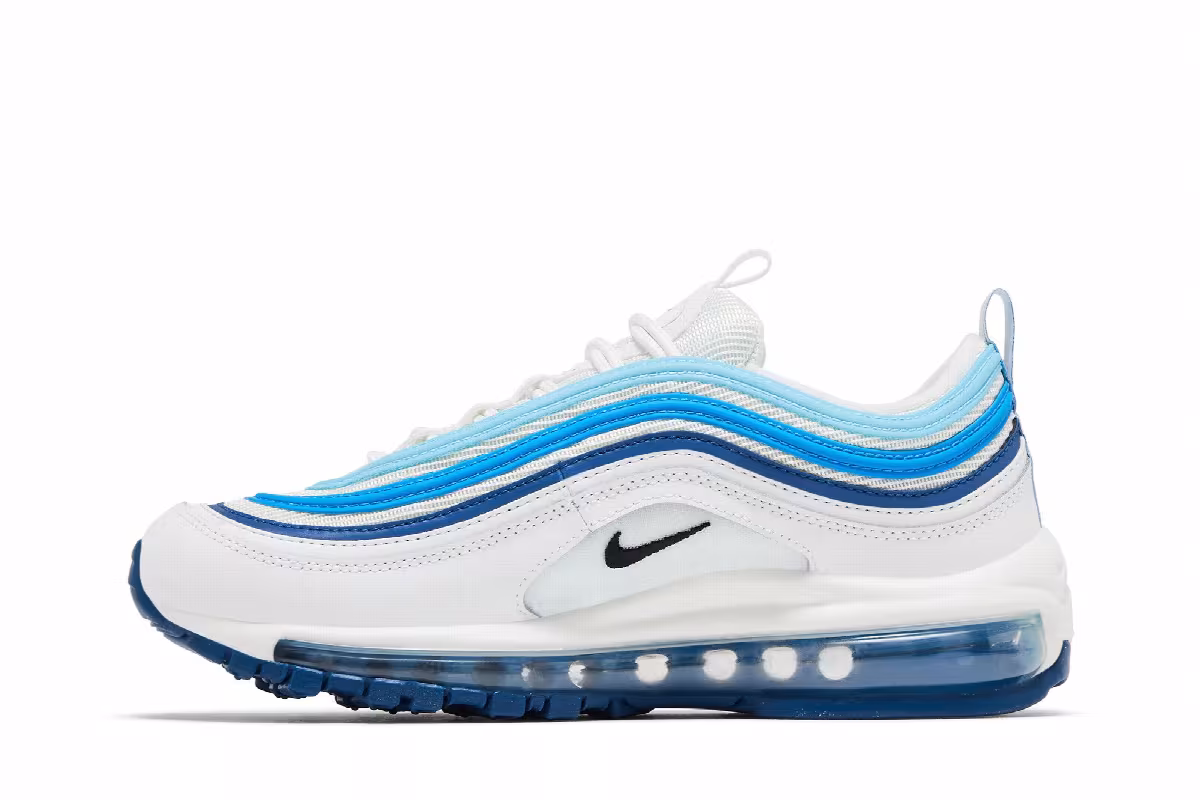 Nike Air Max 97 GS Summit White Court Blue, view 4