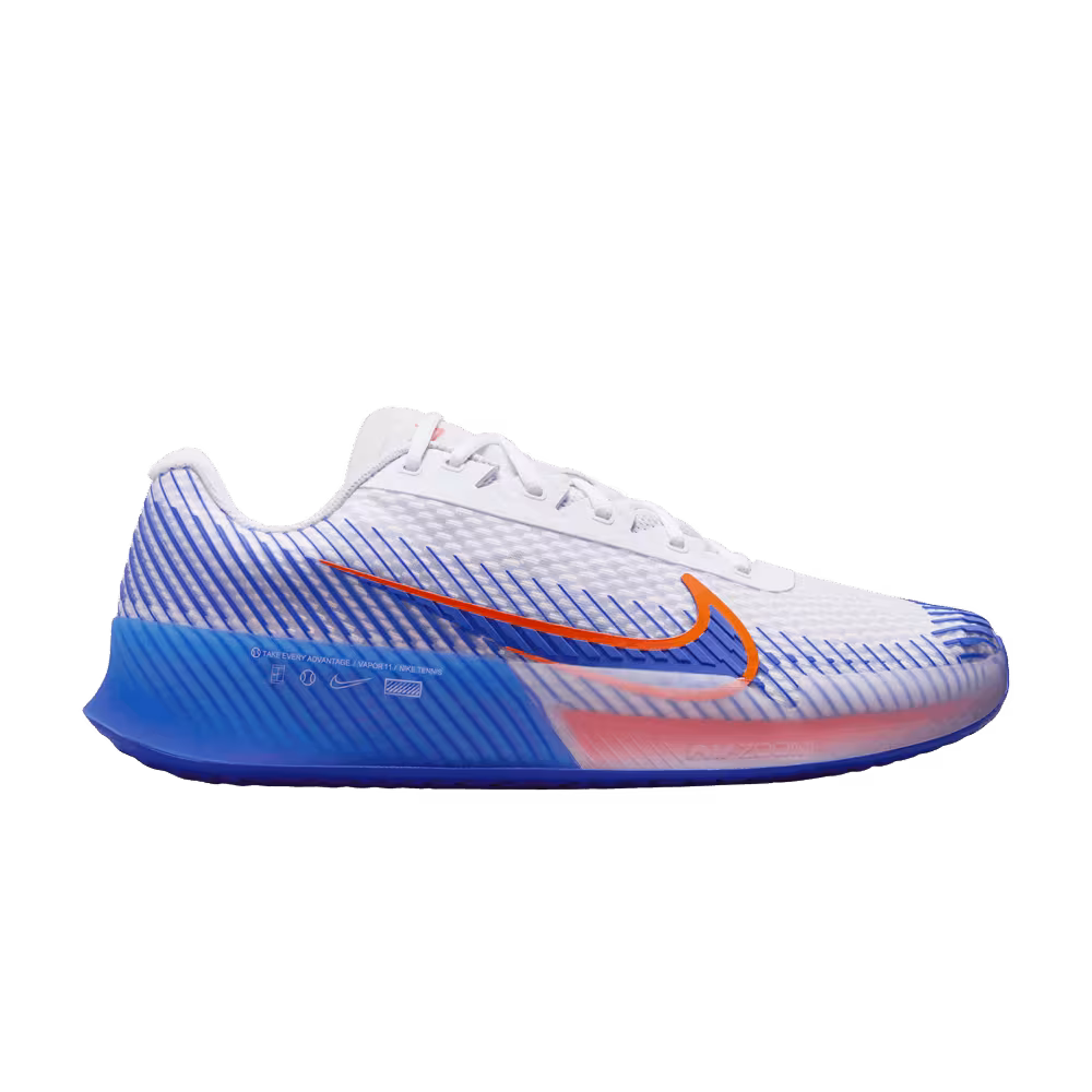 NikeCourt Air Zoom Vapor 11 HC White Hyper Crimson Royal