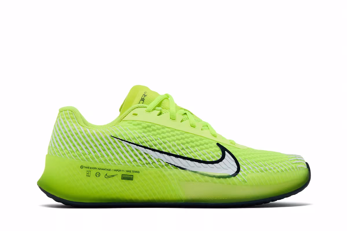 NikeCourt Air Zoom Vapor 11 HC Volt, view 2