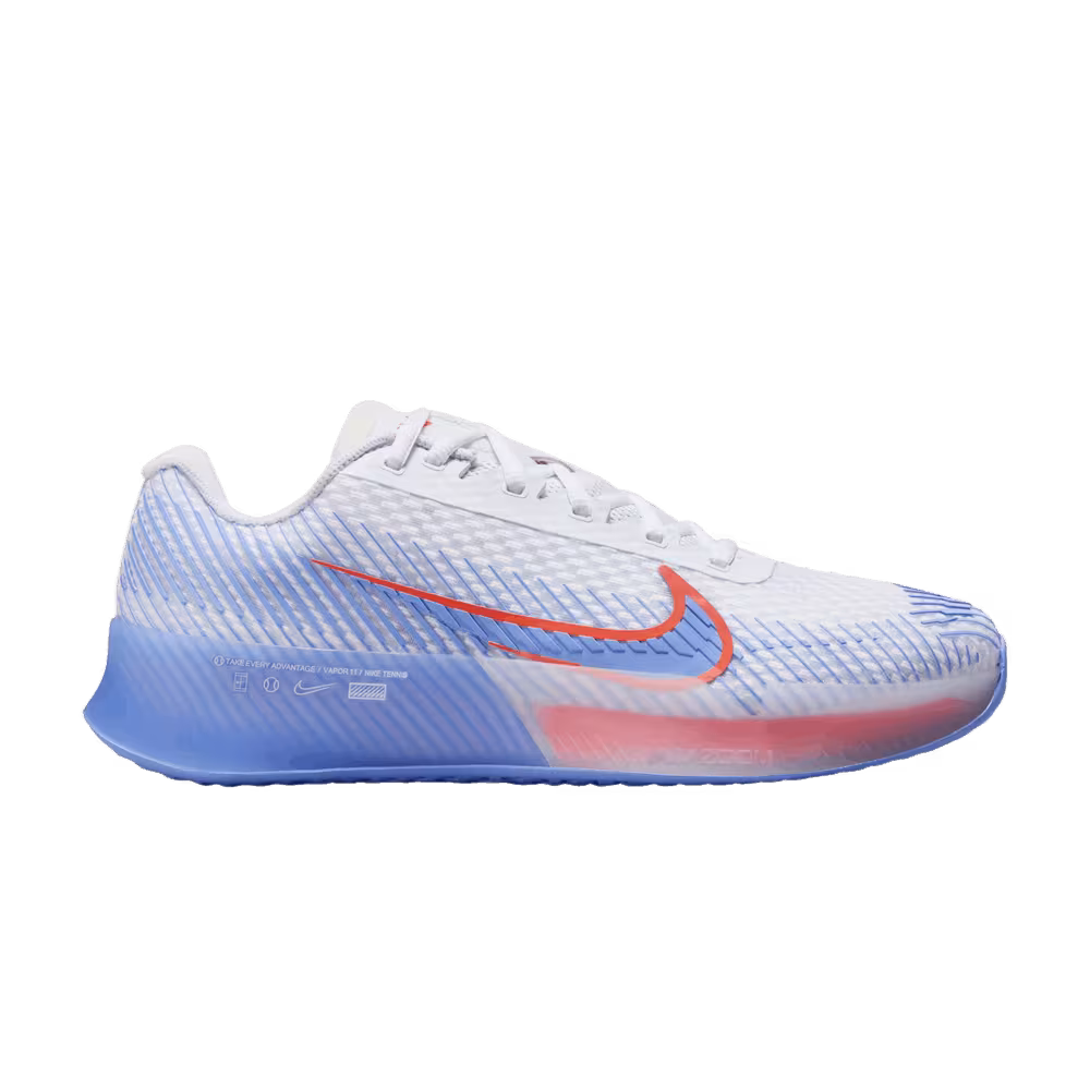 Women's NikeCourt Air Zoom Vapor 11 HC Royal Pulse Light Wild Mango