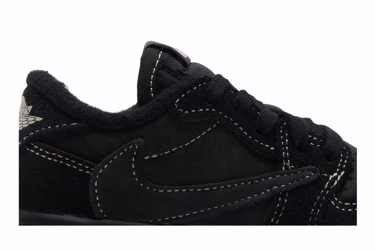 Travis Scott x Air Jordan 1 Low OG SP TD Black Phantom, view 3