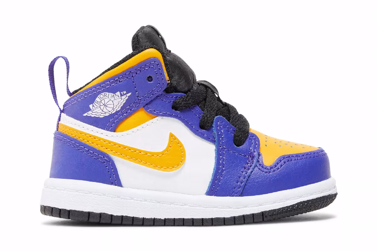 Air Jordan 1 Mid TD Lakers, view 2