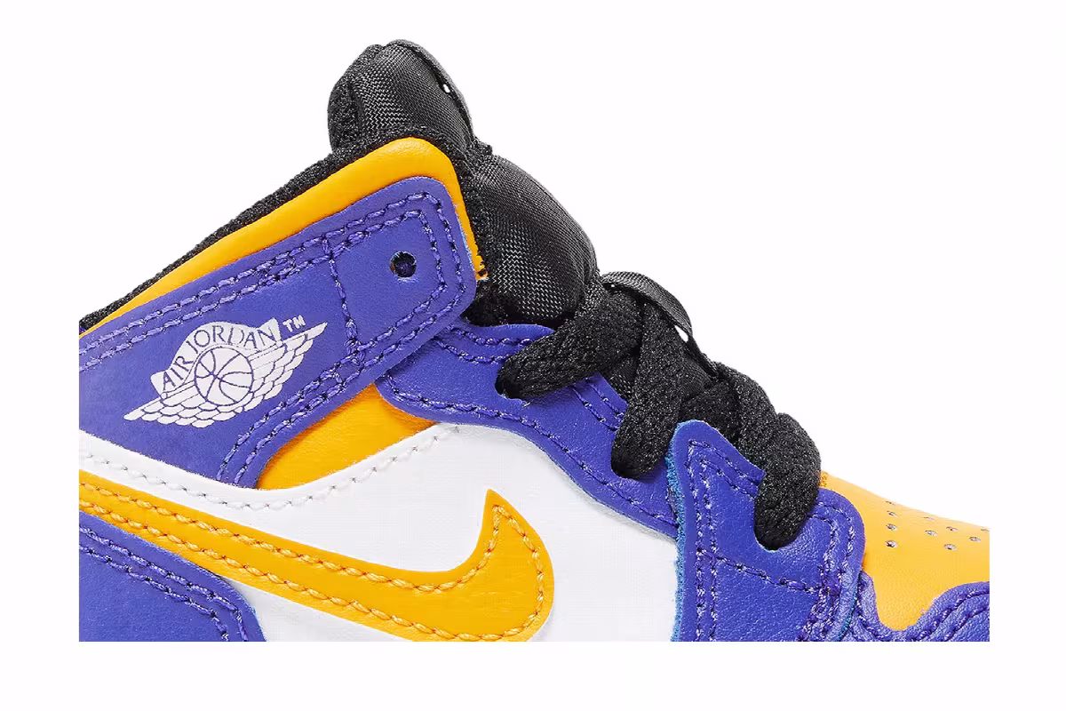 Air Jordan 1 Mid TD Lakers, view 3