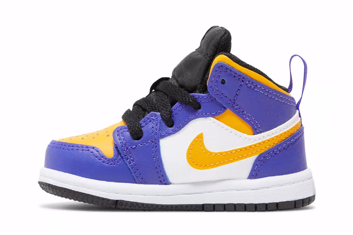 Air Jordan 1 Mid TD Lakers, view 4